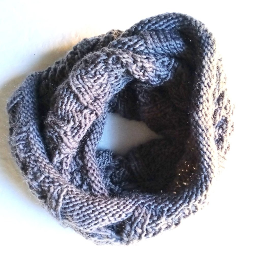 Cowl Neck Knit Snood Infinity Scarf